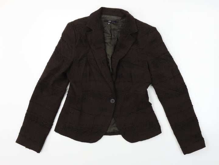 Zara Womens Brown Jacket Blazer Size 6
