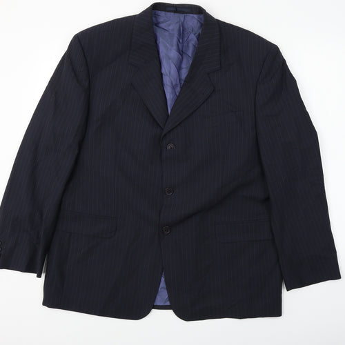 Preworn  Mens Blue   Jacket Blazer Size 44