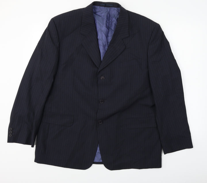 Preworn  Mens Blue   Jacket Blazer Size 44
