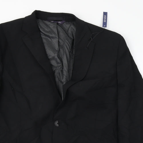 Marks and Spencer Mens Black   Jacket Blazer Size 42