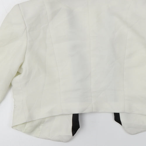 H&M  Womens White   Jacket Blazer Size 4