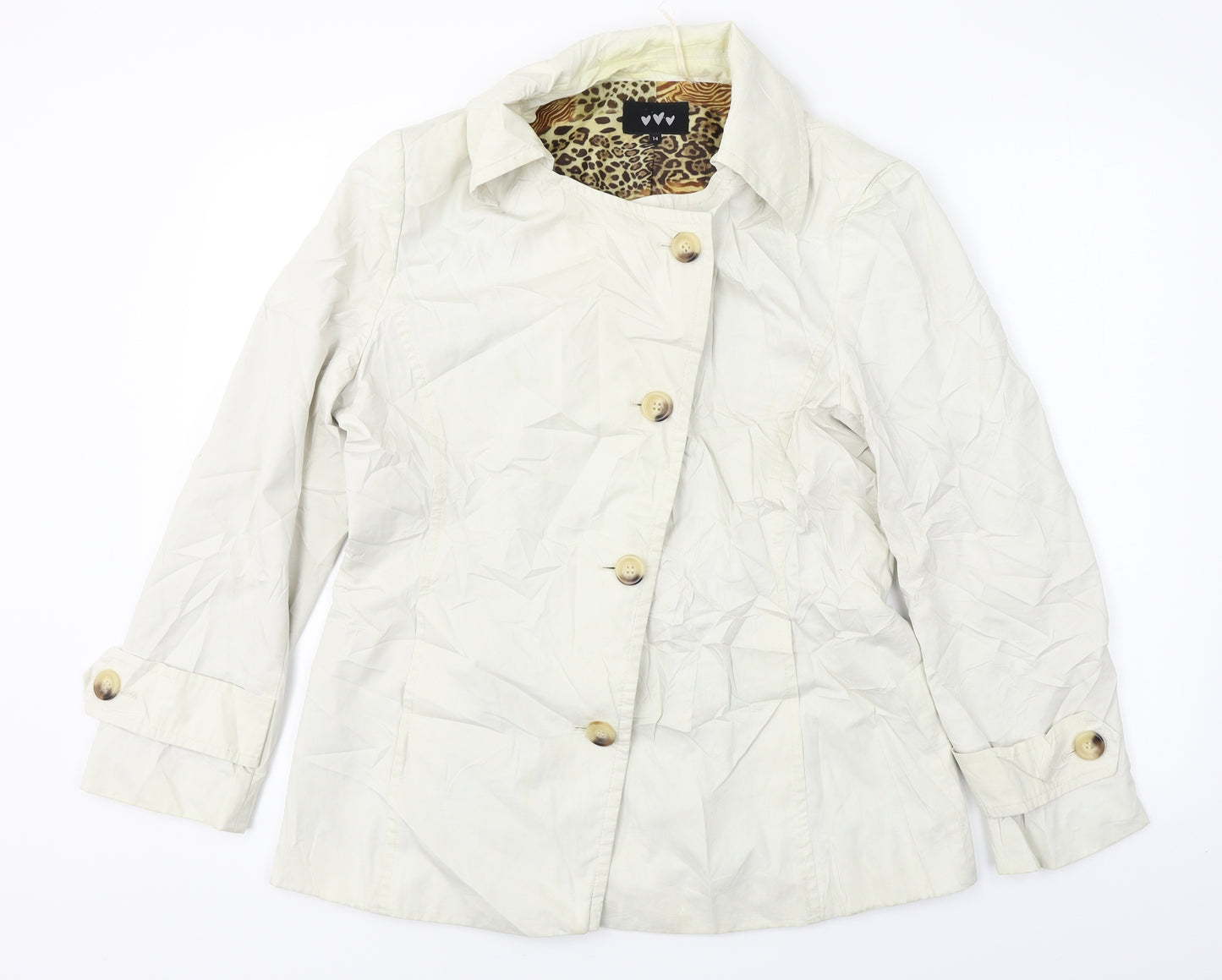 Marks and Spencer  Womens Beige   Jacket Coat Size 14