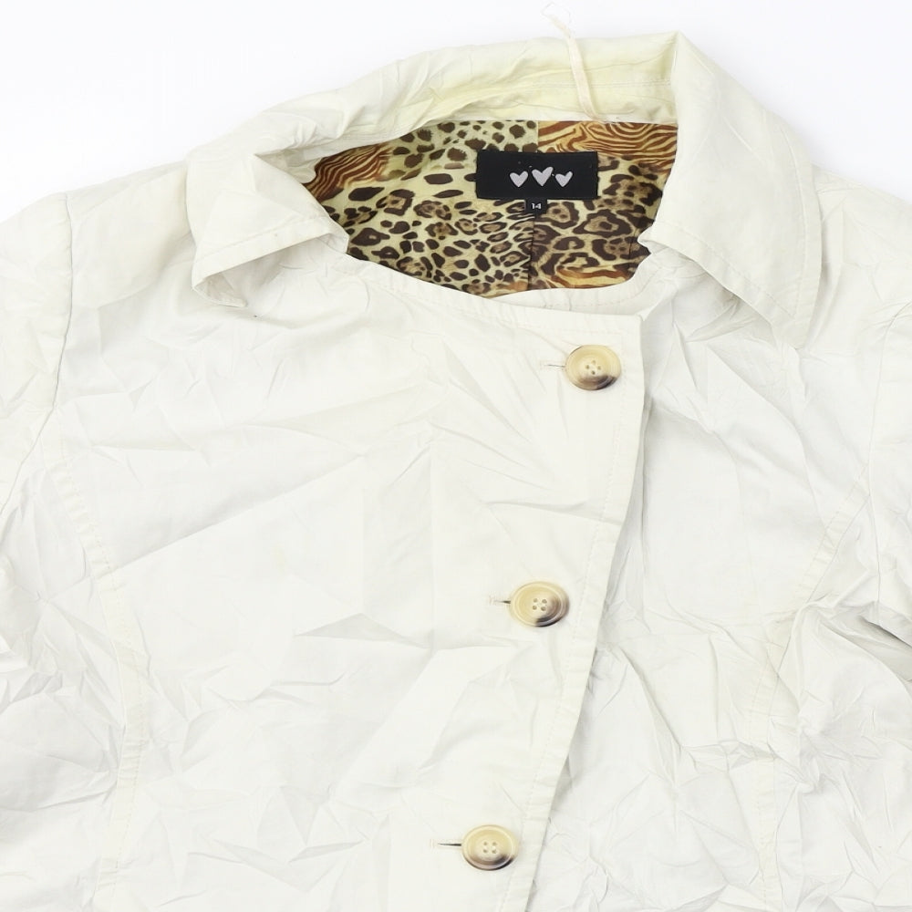 Marks and Spencer  Womens Beige   Jacket Coat Size 14