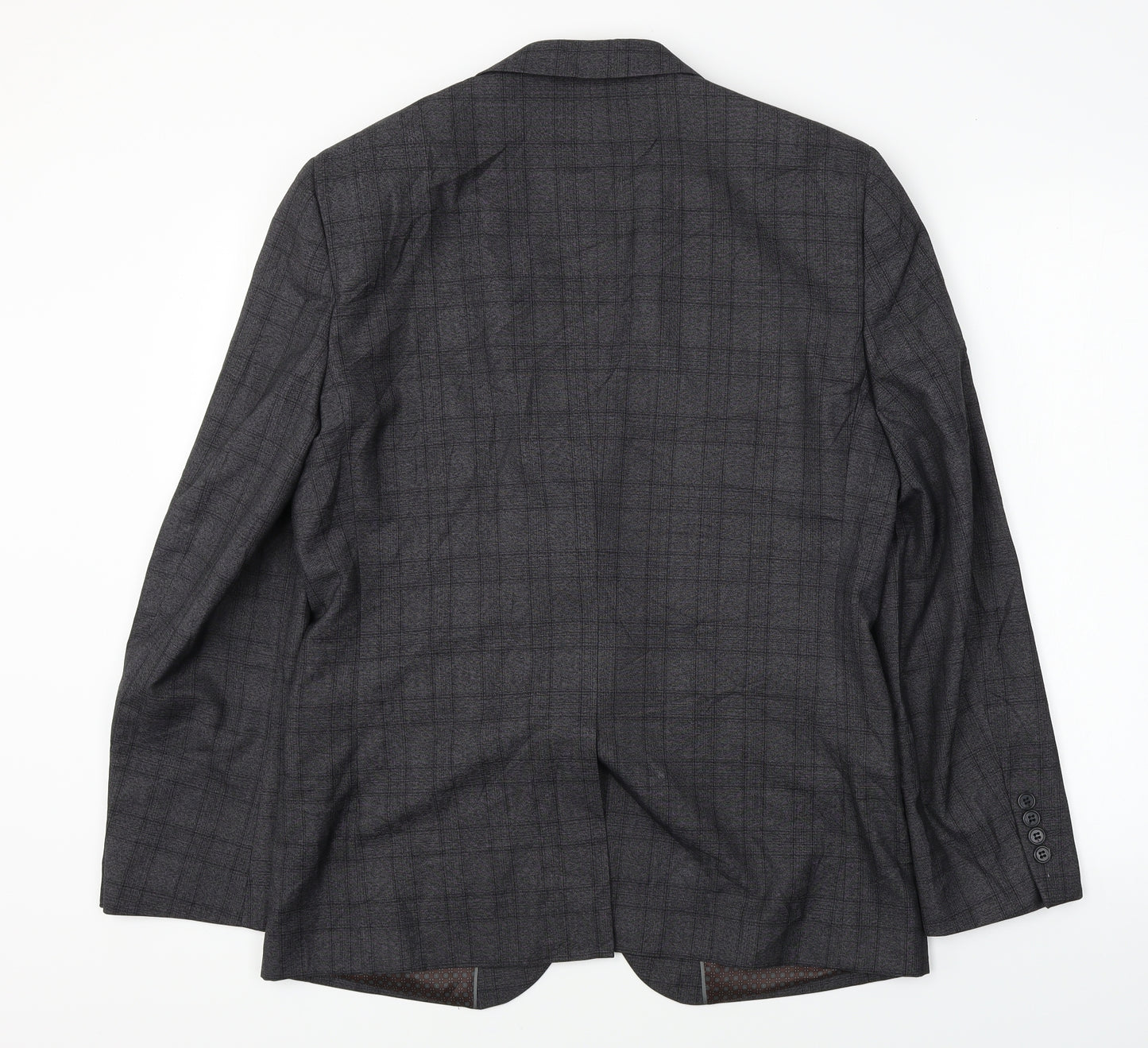 Fellini  Mens Grey Check  Jacket Blazer Size 40