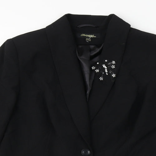 Changes By Together  Womens Black   Jacket Blazer Size 14