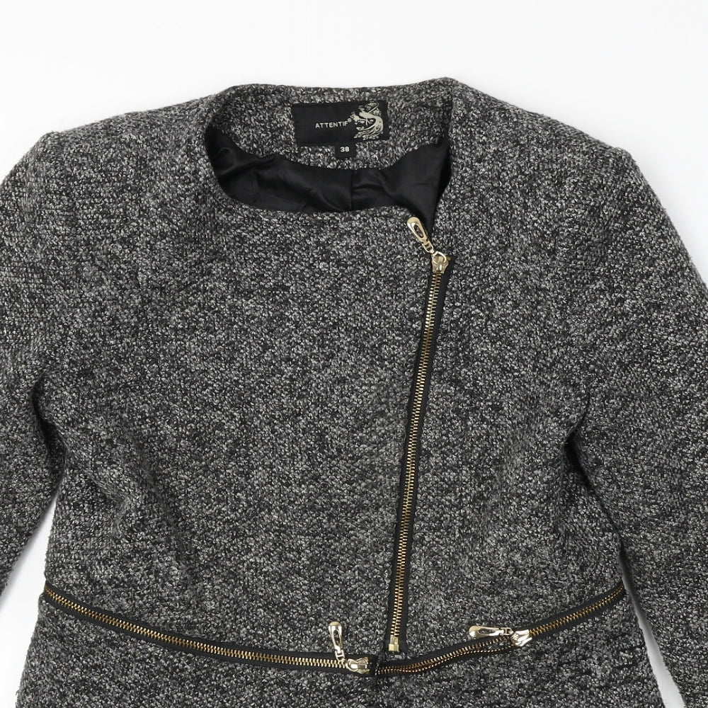 Attentif  Womens Grey   Jacket Coat Size 10