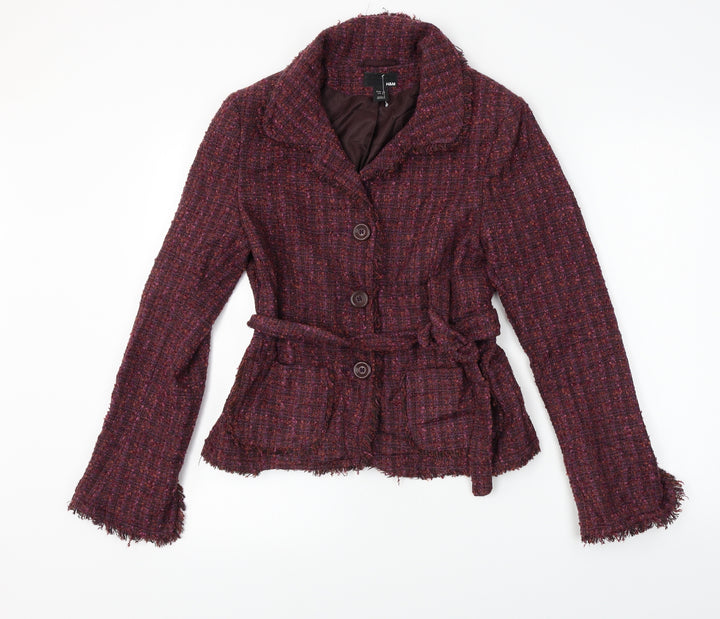 H&M Womens Purple Jacket Coat Size 8
