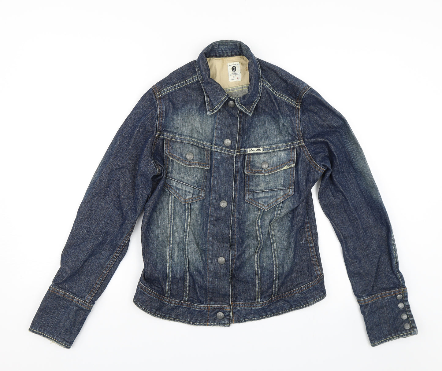 Lee Cooper Mens Blue  Denim Jacket  Size L