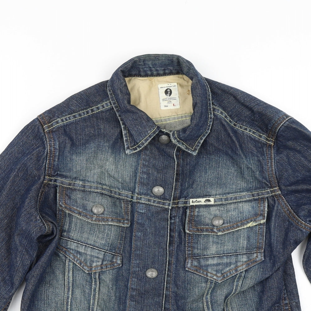 Lee Cooper Mens Blue  Denim Jacket  Size L