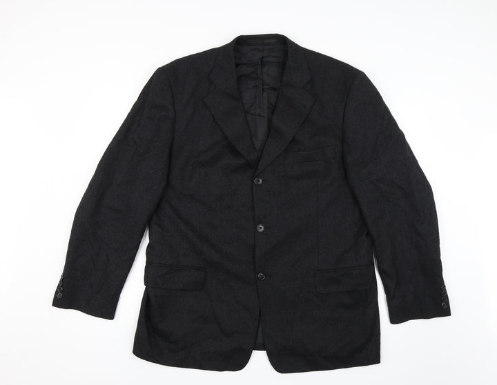 C&A Mens Black   Jacket Suit Jacket Size 42