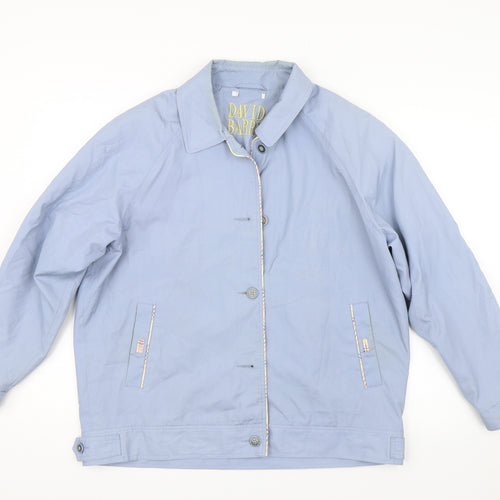 DAVID BARRY Womens Blue   Jacket Coat Size 18