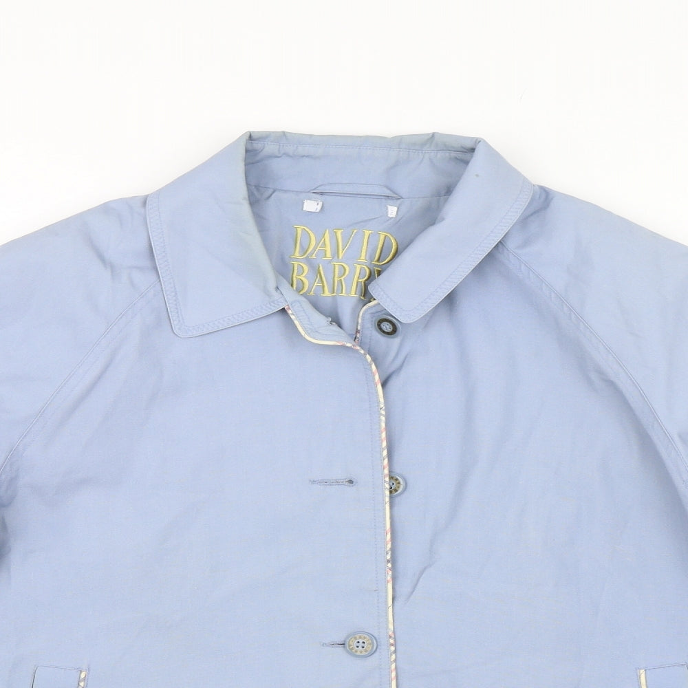 DAVID BARRY Womens Blue   Jacket Coat Size 18