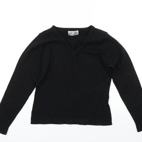 La Vie Womens Black   Pullover Jumper Size 10