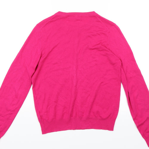 M&S Womens Pink   Cardigan Jumper Size 12