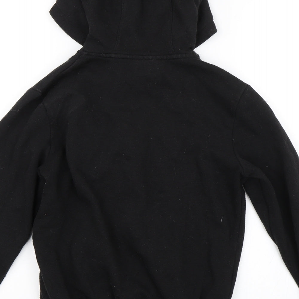 Newcastle FC Boys Black   Full Zip Hoodie Size 9-10 Years