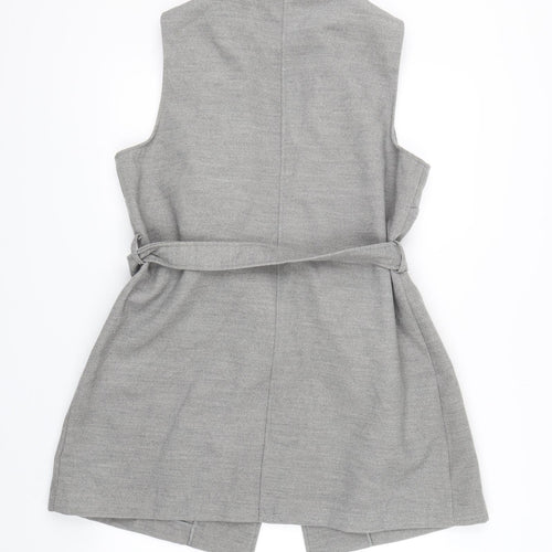 Papaya Womens Grey   Trench Coat Jacket Size L
