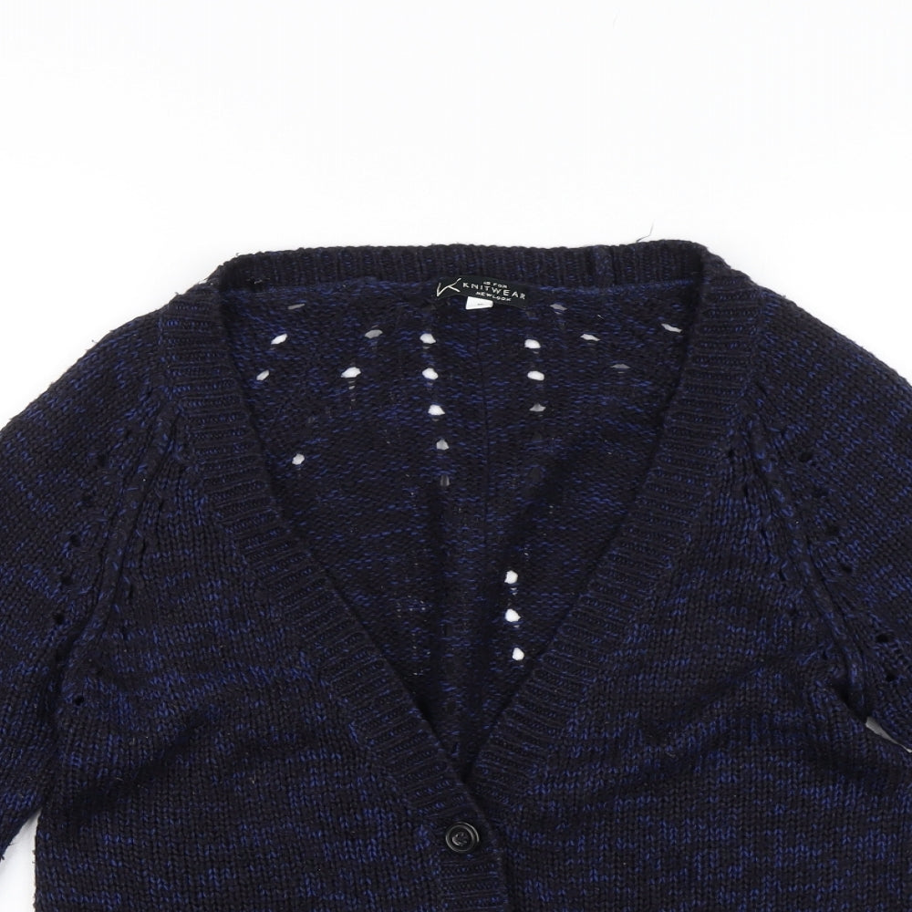 New Look Womens Blue   Cardigan Jumper Size 10