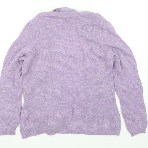 preoworn Womens Purple   Cardigan Jumper Size 14