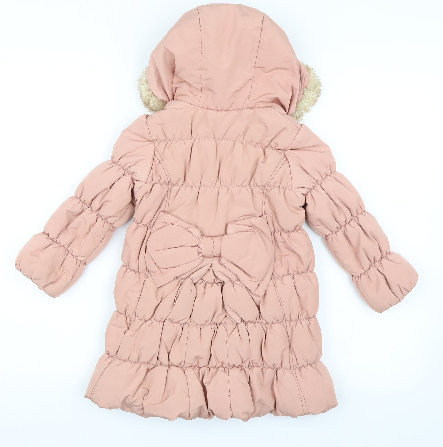 preoworn Girls Pink   Basic Coat Coat Size 2-3 Years