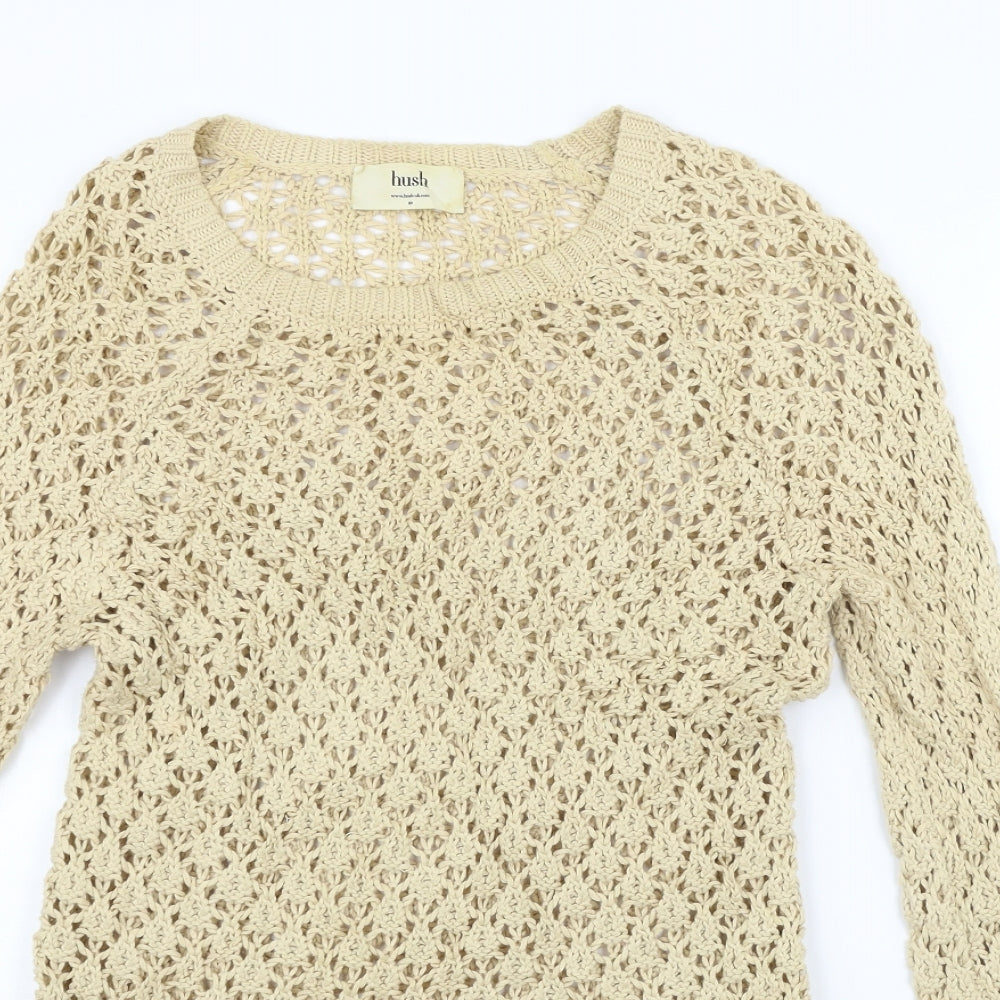 Hush Womens Beige   Jumper Dress  Size 10