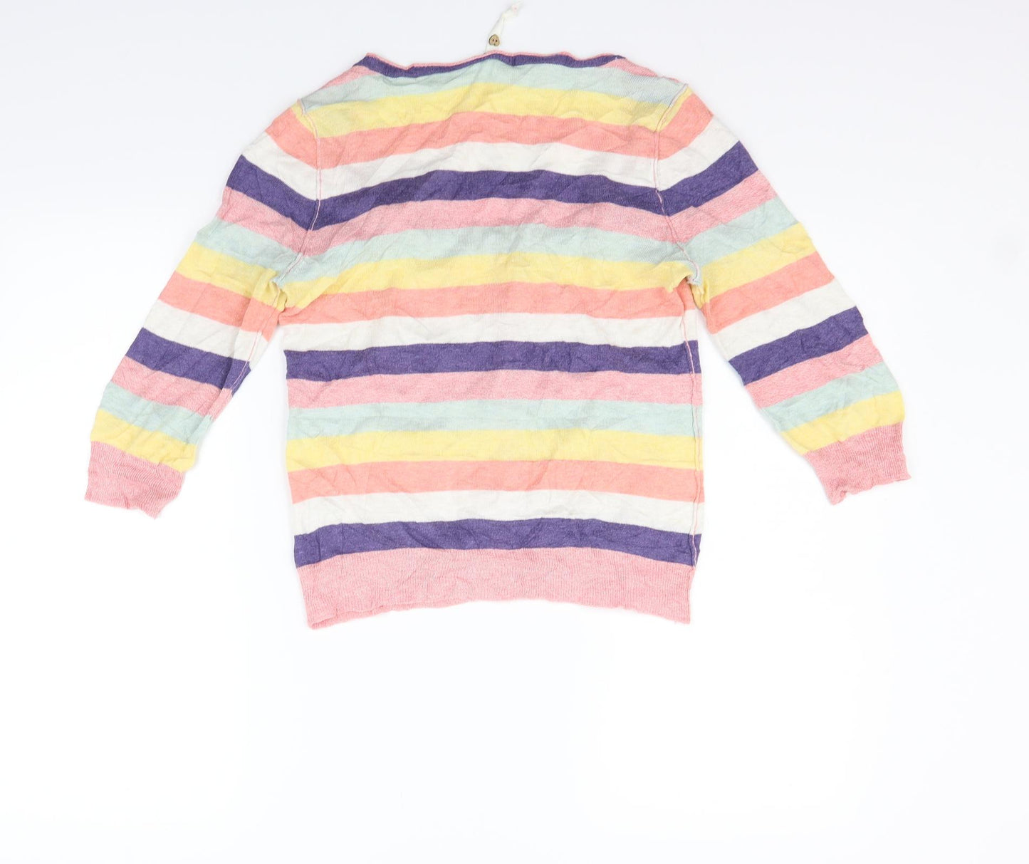 White Stuff Womens Multicoloured Striped  Cardigan Jumper Size 12