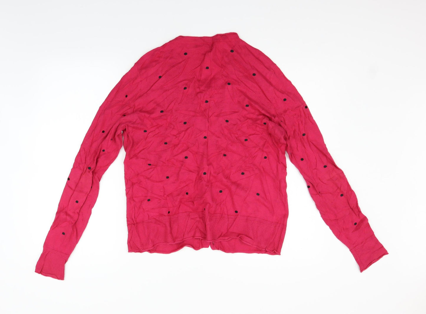 NEXT Womens Pink Polka Dot  Cardigan Jumper Size 12