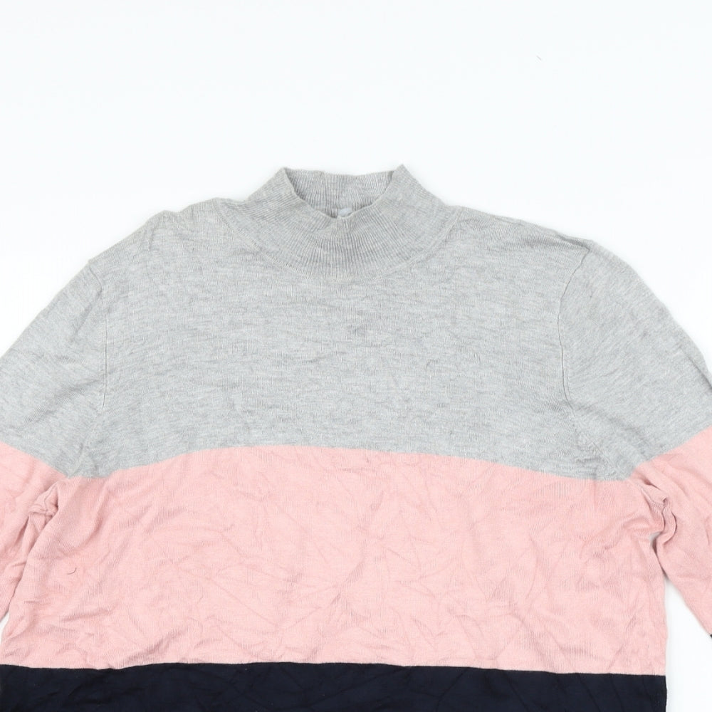 Nutmeg Womens Grey   Pullover Jumper Size 12