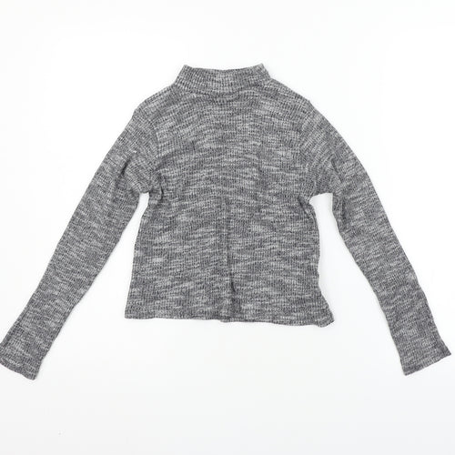 MISS EVIE Girls Grey   Basic T-Shirt Size 9-10 Years