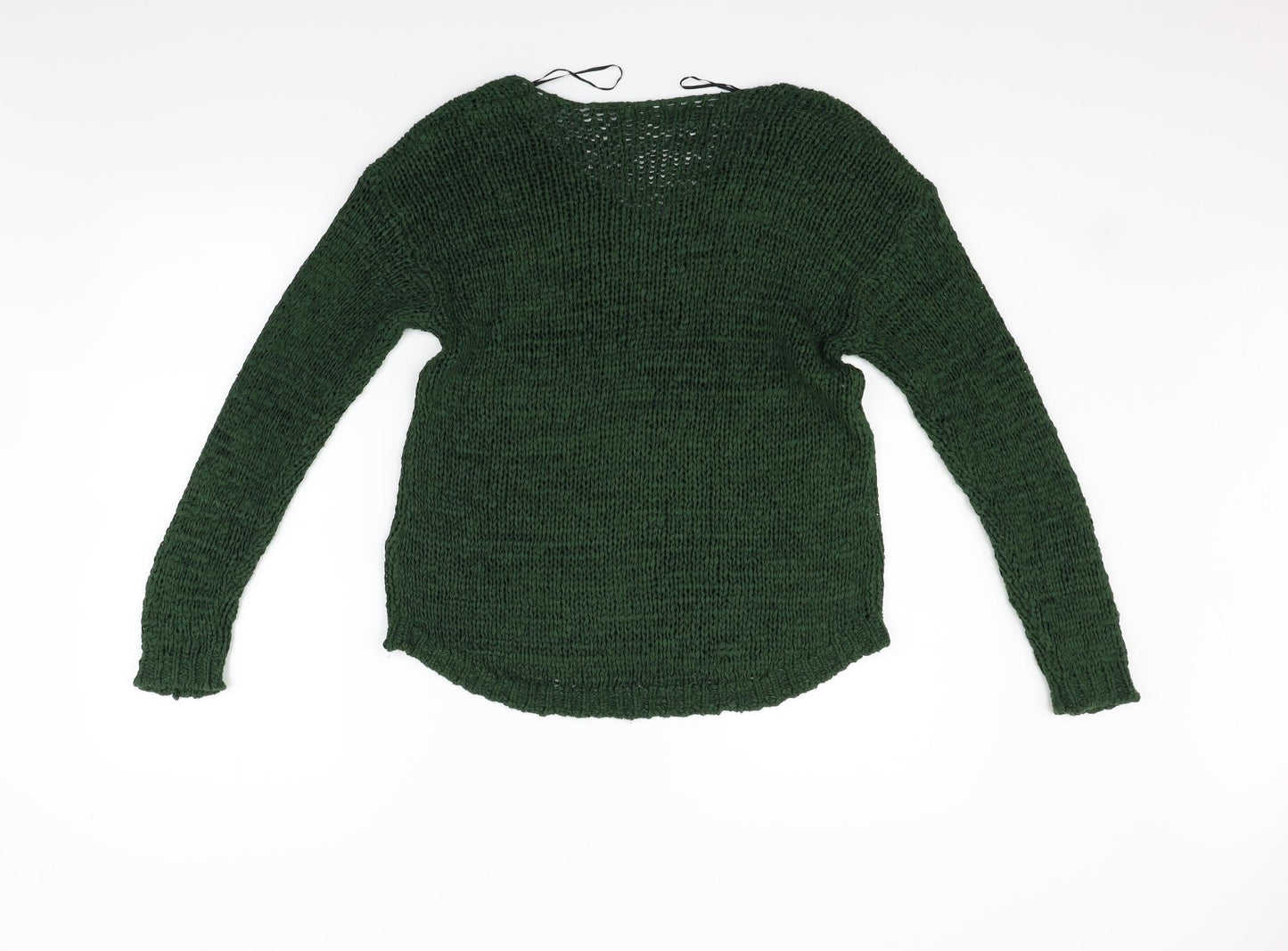 H&M Womens Green Houndstooth  Pullover Jumper Size M