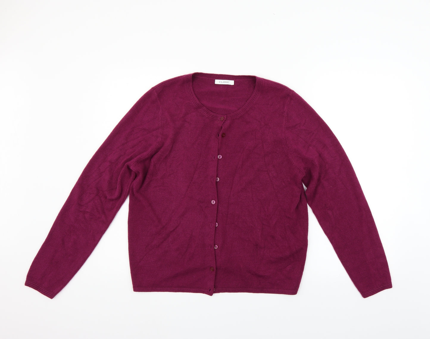Marks and Spencer Womens Purple   Cardigan Jumper Size 14