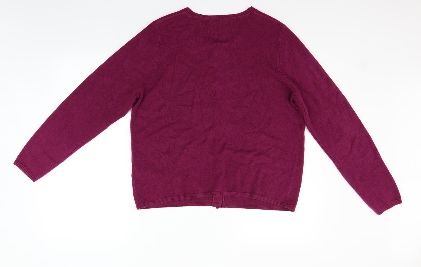Marks and Spencer Womens Purple   Cardigan Jumper Size 14