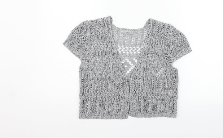 Per Una Womens Grey Cardigan Jumper Size 12