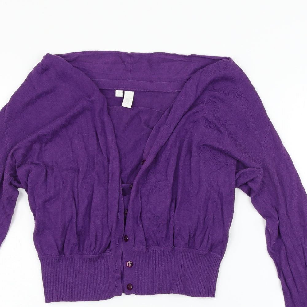 Untold Womens Purple   Cardigan Jumper Size 8