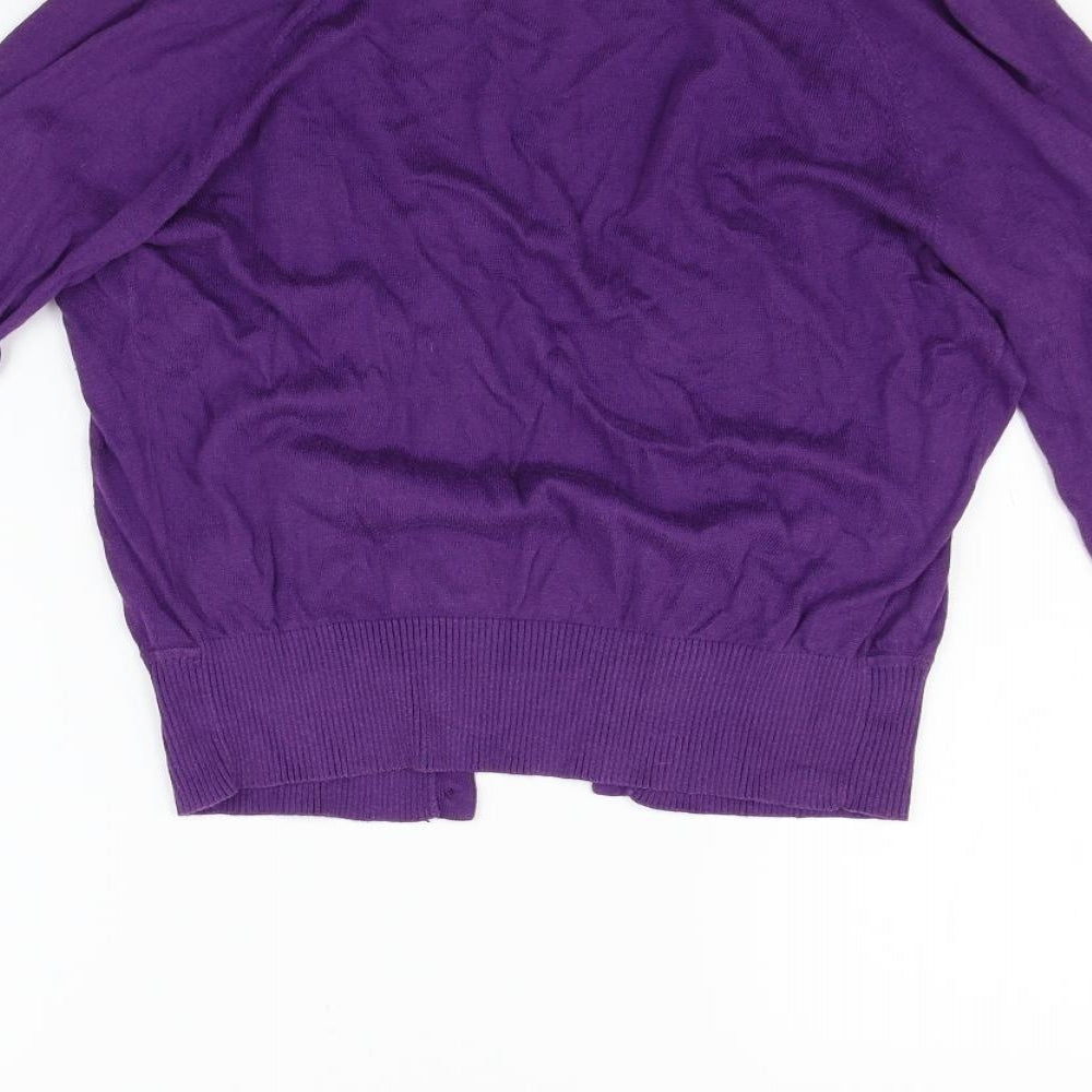 Untold Womens Purple   Cardigan Jumper Size 8