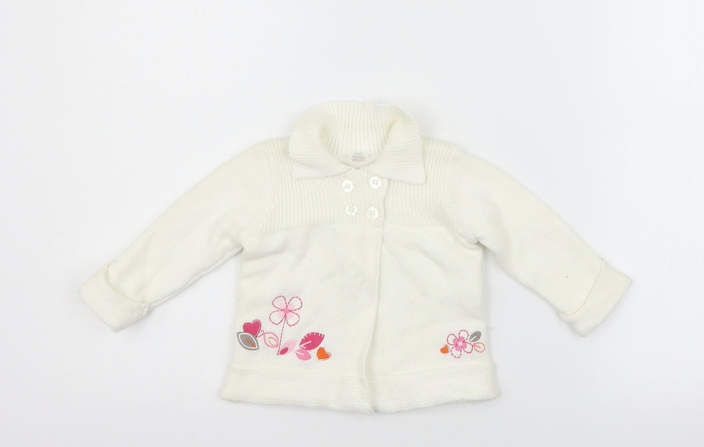 TU Girls Beige   Cardigan Jumper Size 3-6 Months