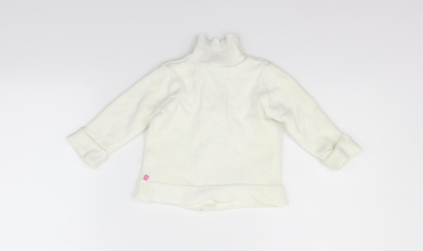 TU Girls Beige   Cardigan Jumper Size 3-6 Months