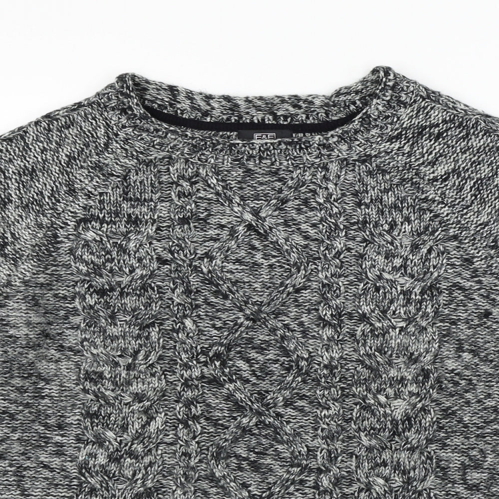F&F Womens Grey   Pullover Jumper Size 14