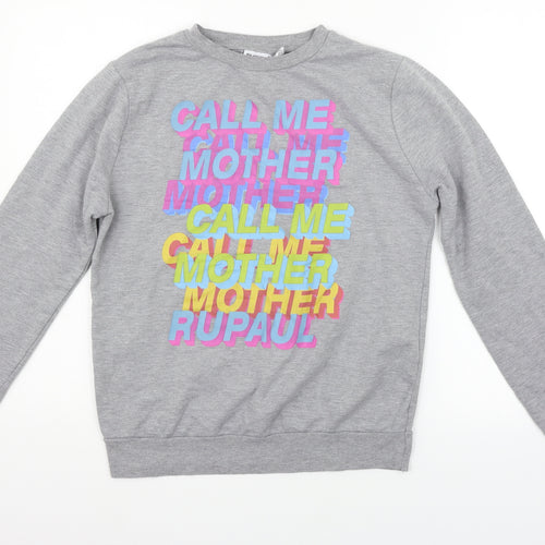 rupaul Womens Grey   Pullover Jumper Size 2XS