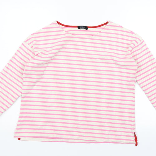 BDG Womens Pink Striped  Pullover Jumper Size L