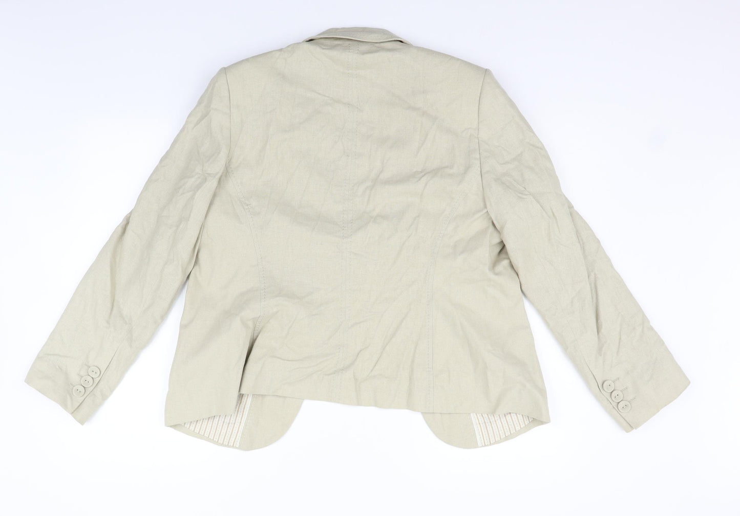 Marks and Spencer Womens Beige   Jacket Blazer Size 16
