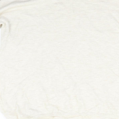 TU Womens Beige Striped  Pullover Jumper Size 8