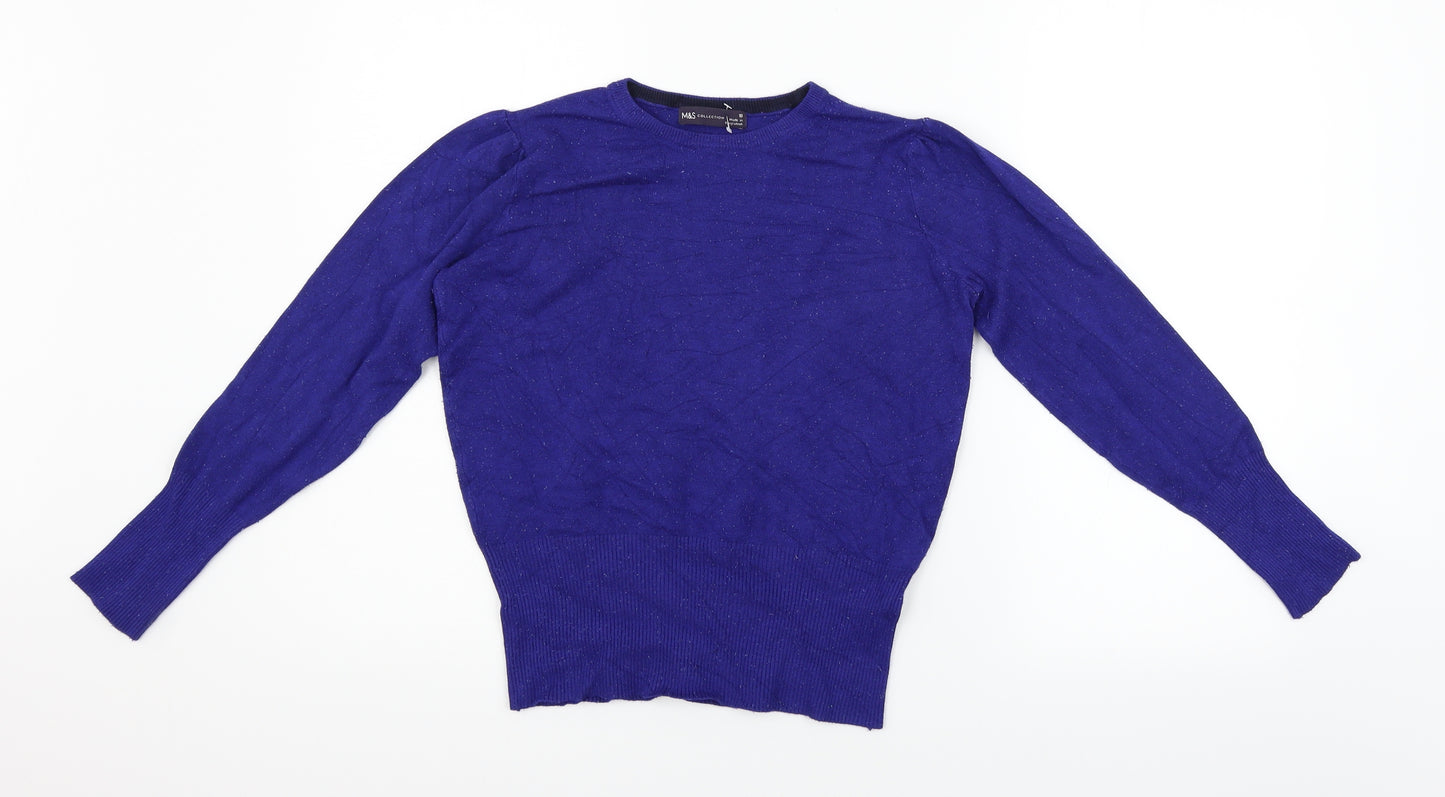 Marks and Spencer Womens Blue   Pullover Jumper Size 10
