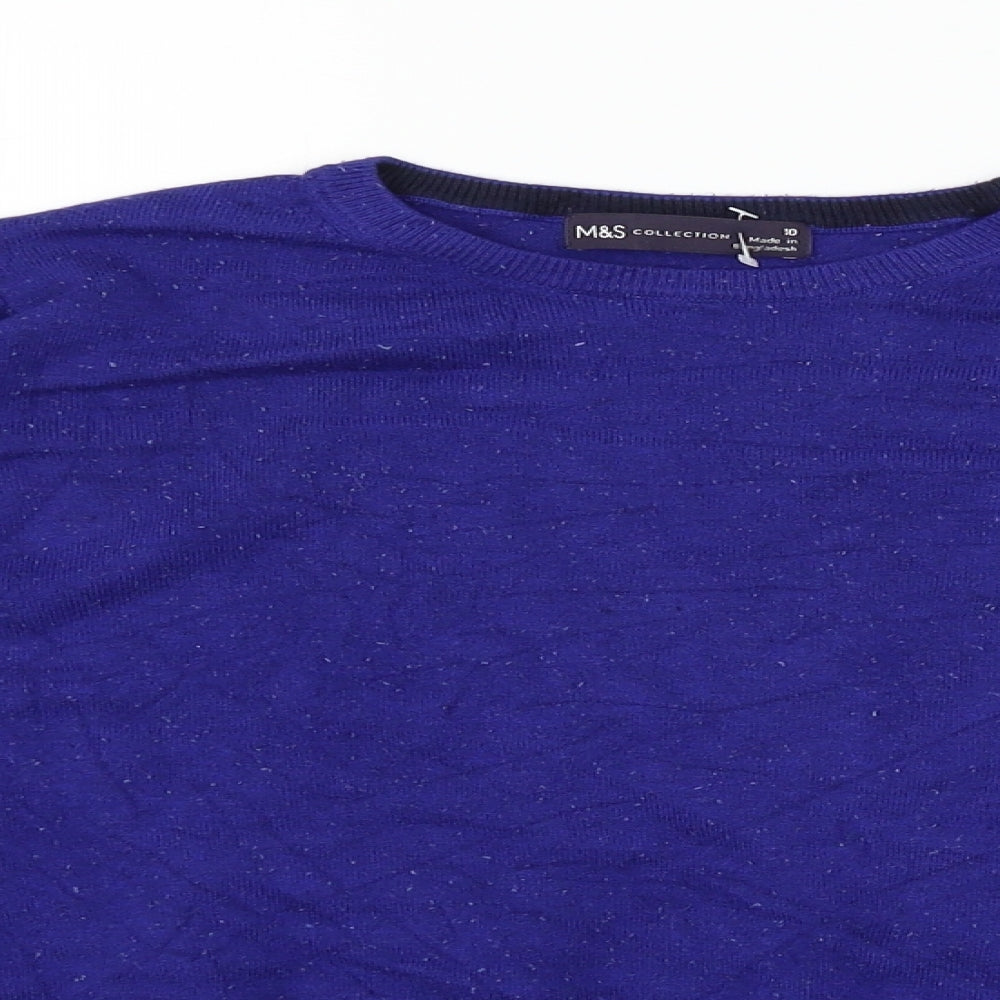 Marks and Spencer Womens Blue   Pullover Jumper Size 10