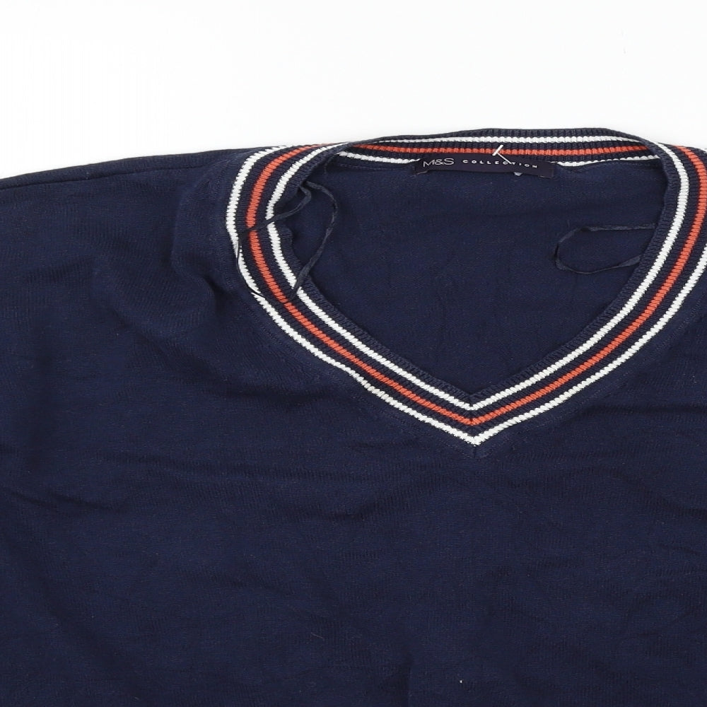 Marks and Spencer Womens Blue   Pullover Jumper Size L