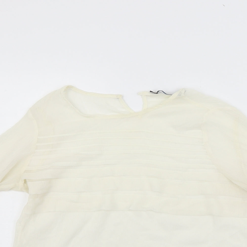Zara Womens White   Basic T-Shirt Size S