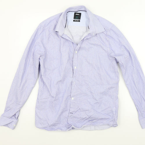 Burton Mens Blue    Button-Up Size M