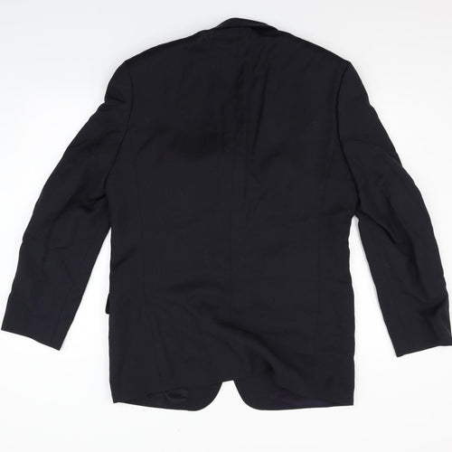 David Moss Mens Black   Jacket Coat Size L