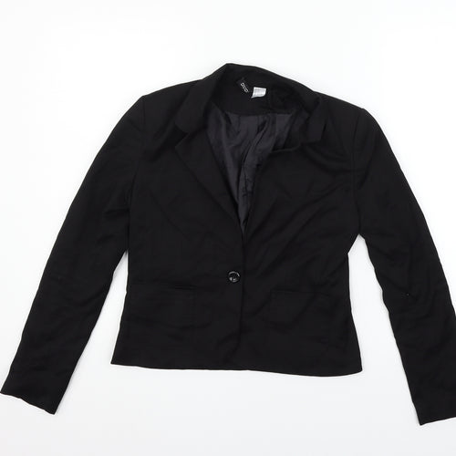 Divided Womens Black   Jacket Blazer Size 8