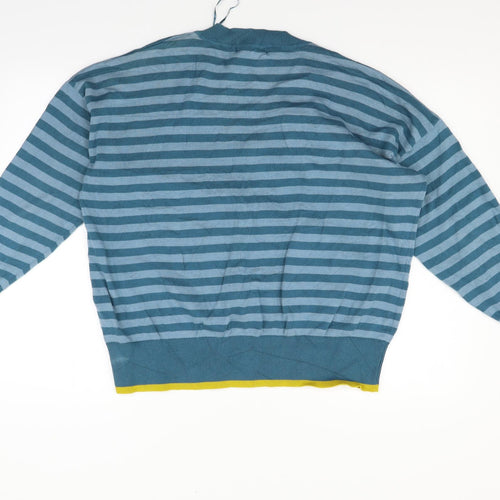 Primark Womens Blue Striped  Pullover Jumper Size L