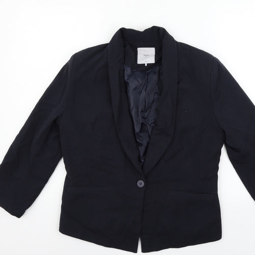 Minimum Womens Blue   Jacket Blazer Size 12